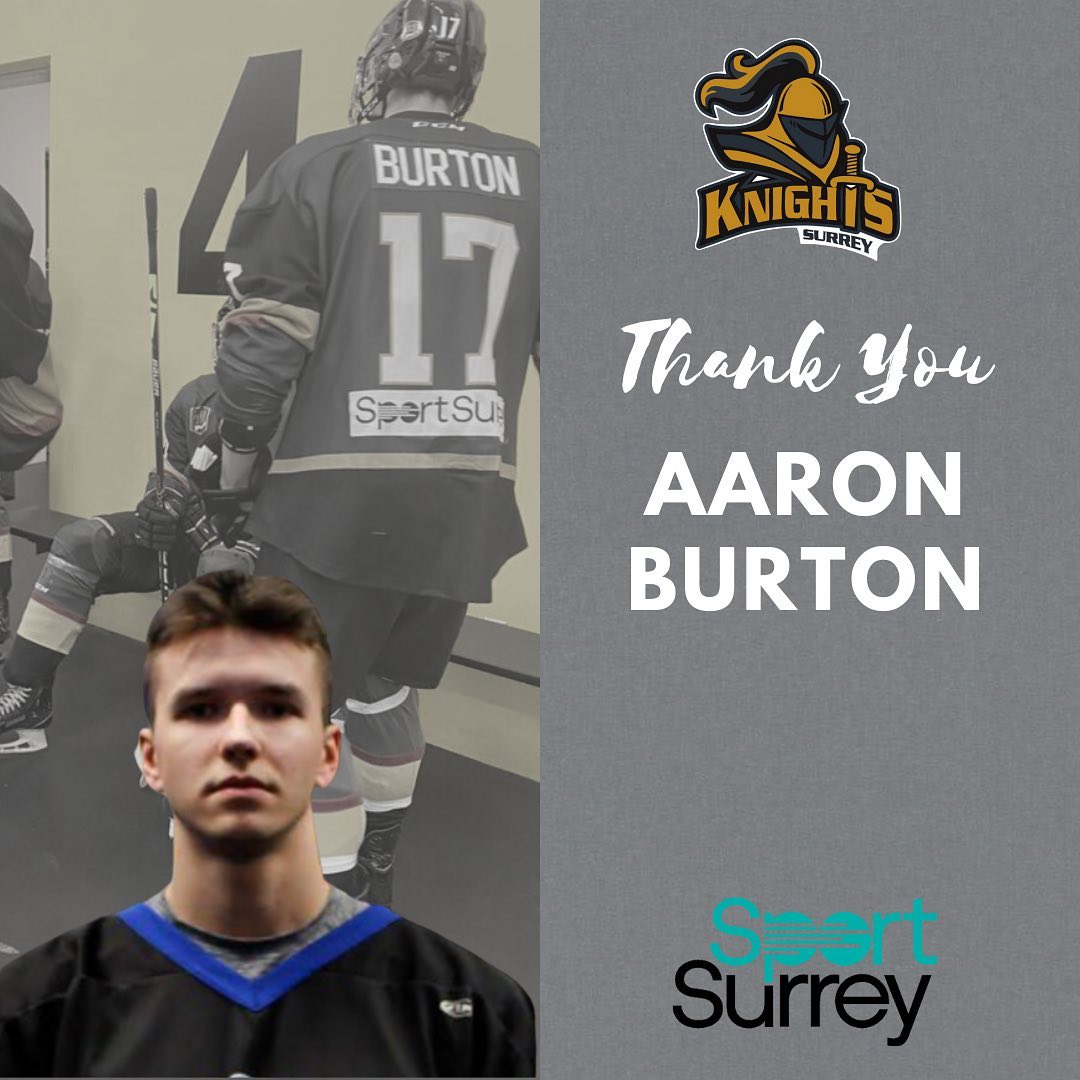 One of the great additions to the team this season! Big, strong and tough. With a great shot. Thank you Double A-Ron!  @aaron_burton_17