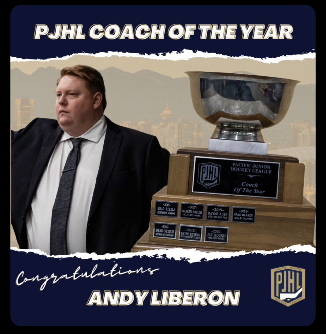 COACH OF THE YEAR – ANDY LIBIORON!!!